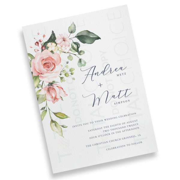 Simplistic Floral Invitation - Image 2