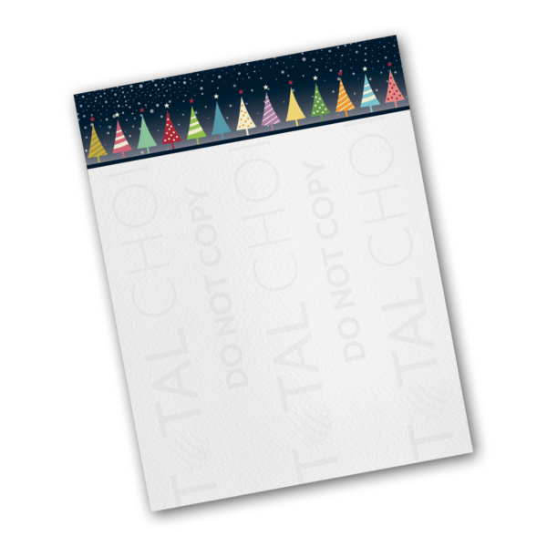 Black Trees Christmas Letterhead - Image 2