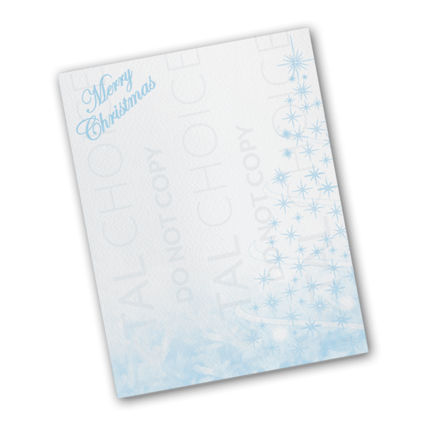 Blue Christmas Christmas Letterhead - Image 2