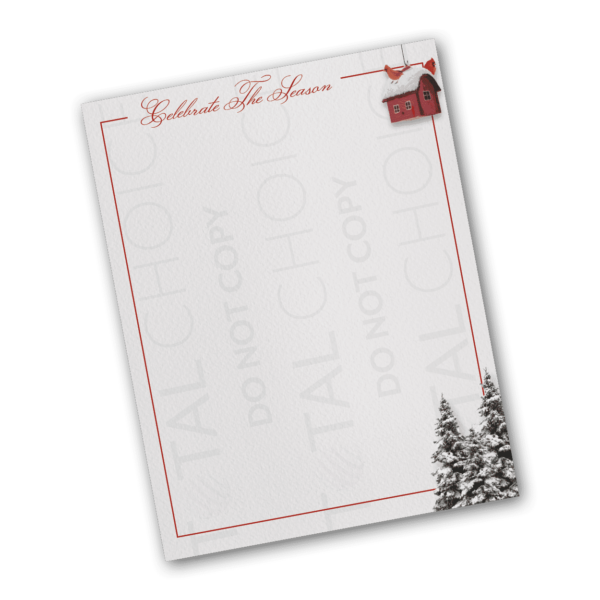 Celebrate the Season Christmas Letterhead - Image 2