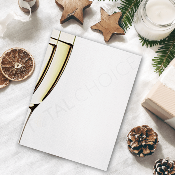 Champagne Flutes Holiday Letterhead