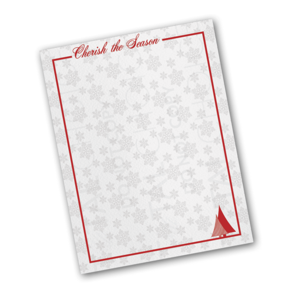 Cherish the Season Christmas Letterhead - Image 2