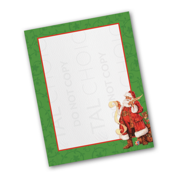 Classic Santa Christmas Letterhead - Image 2