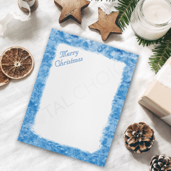 Frosty Window Holiday Letterhead