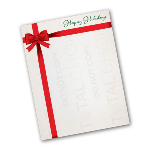 Holiday Bows Holiday Letterhead - Image 2