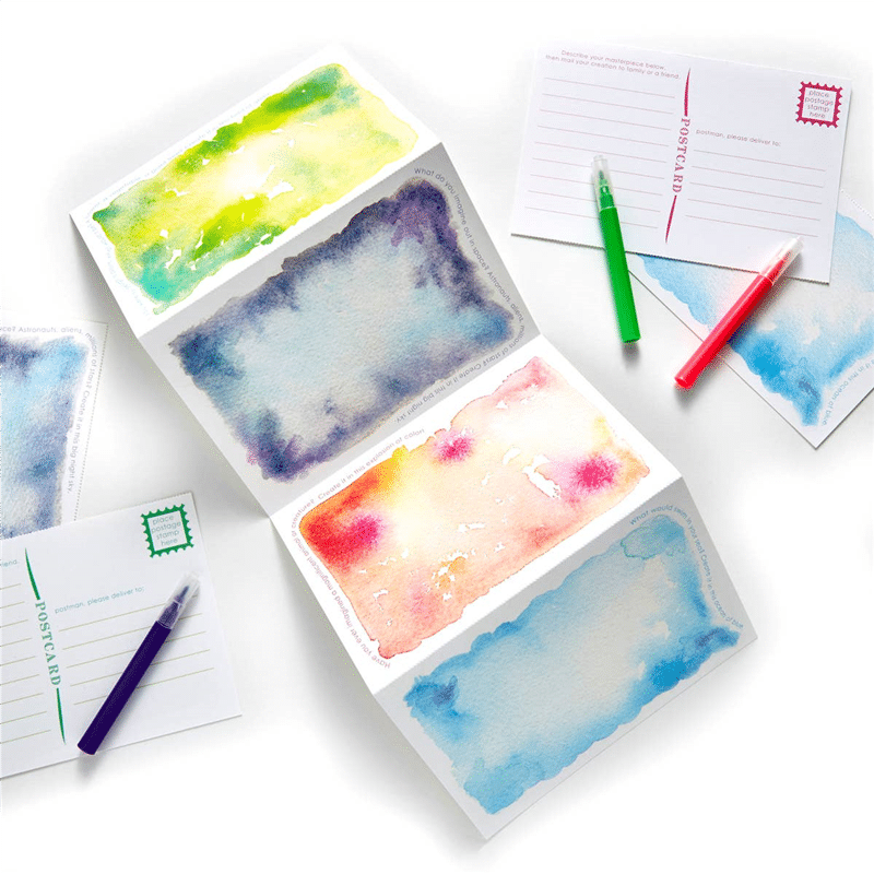 Imagination Watercolor Postcards - Unique Decor and Gifts - Total