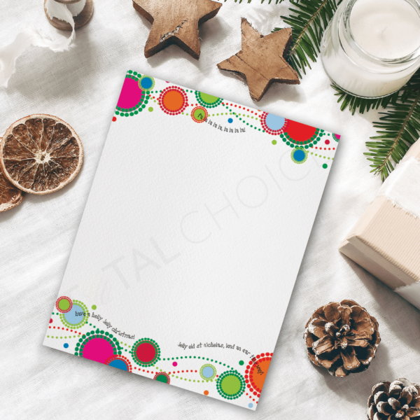 Jolly Dots Holiday Letterhead