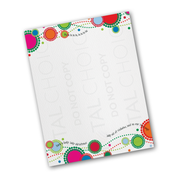 Jolly Dots Holiday Letterhead - Image 2