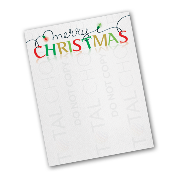 Merry Christmas in Lights Holiday Letterhead - Image 2