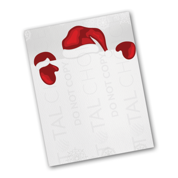 No Face Santa Christmas Letterhead - Image 2