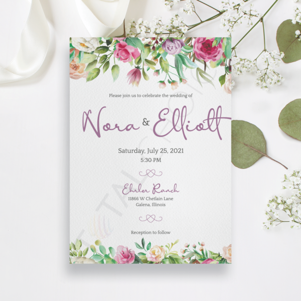 Peony Bliss Invitation
