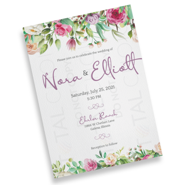 Peony Bliss Invitation - Image 2
