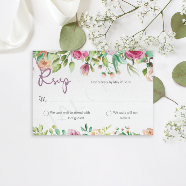 Peony Bliss RSVP