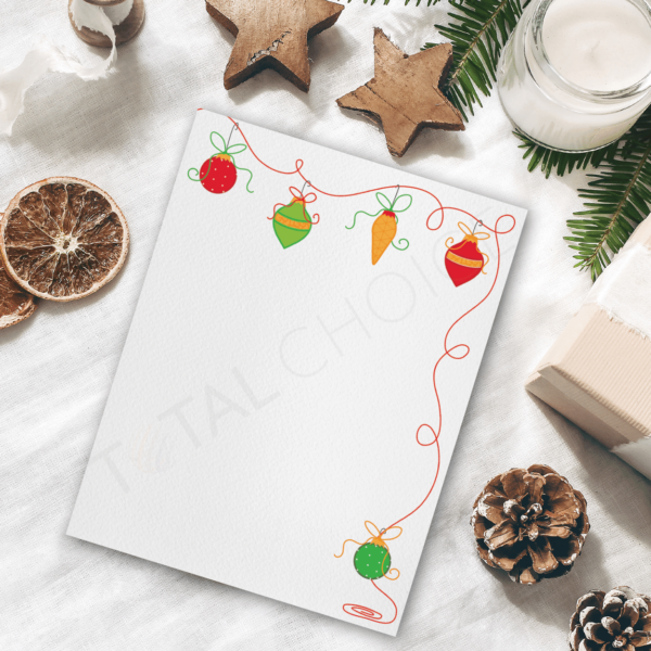 Playful Accents Holiday Letterhead