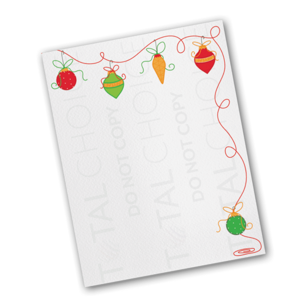 Playful Accents Holiday Letterhead - Image 2