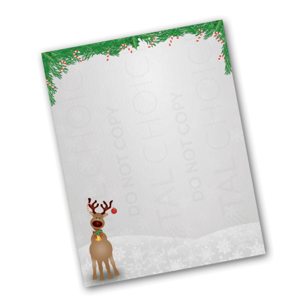 Reindeer Christmas Letterhead - Image 2