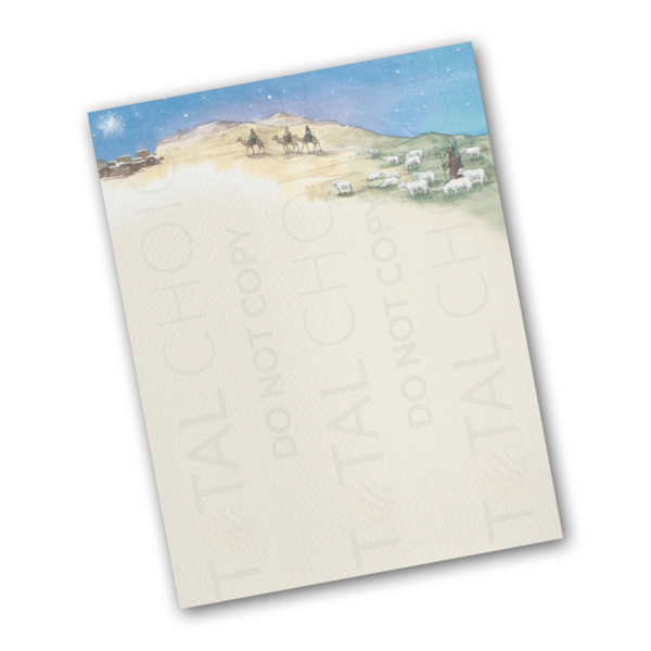Road to Bethlehem Christmas Letterhead - Image 2