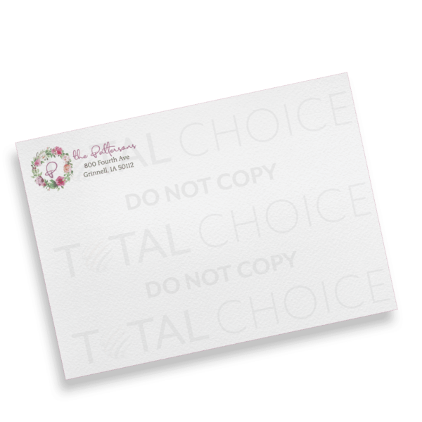 Simplistic Floral Envelope - Image 2