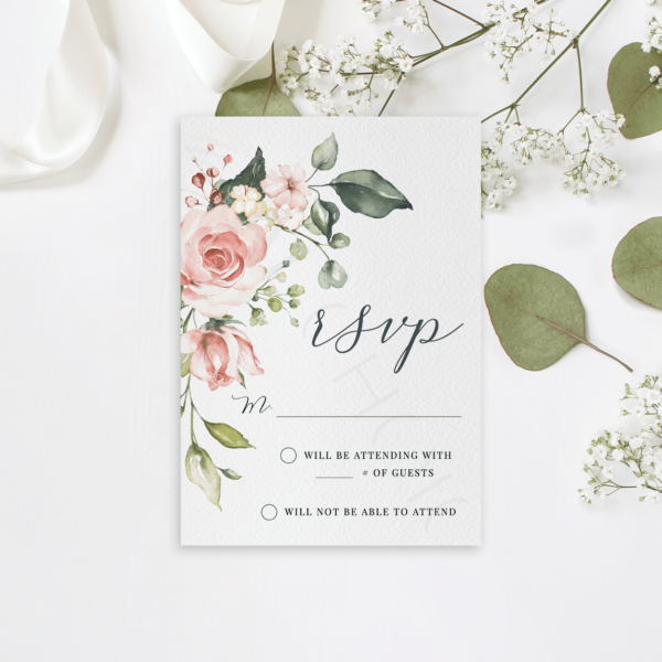 Simplistic Floral RSVP
