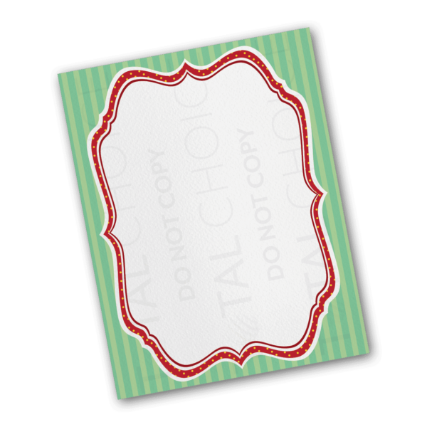 Scrolls and Stripes Holiday Letterhead - Image 2