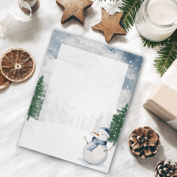 Snowstorm Holiday Letterhead