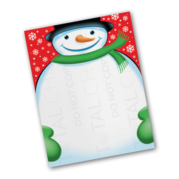 Spiffy Snowman Holiday Letterhead - Image 2