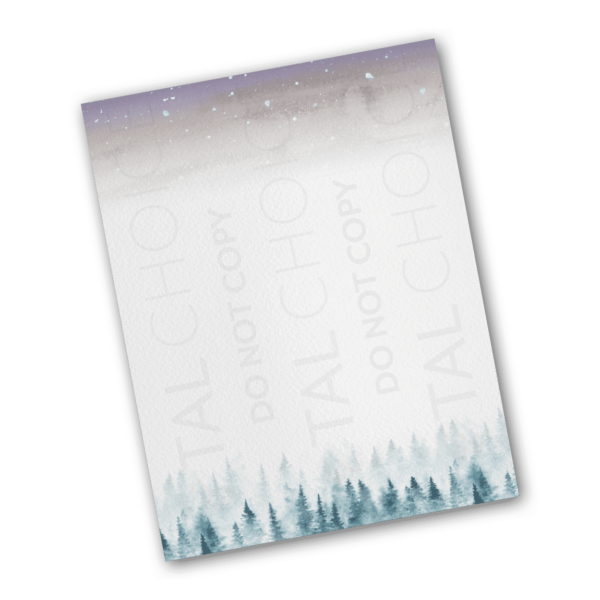 Starry Night Holiday Letterhead - Image 2