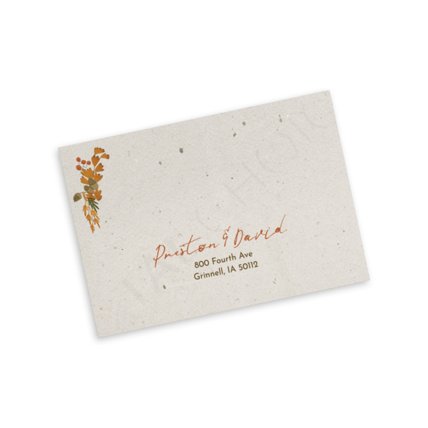 Fall Crisp Floral RSVP - Image 3