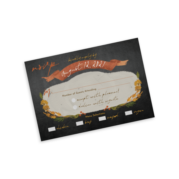 Fall Crisp Floral RSVP - Image 4