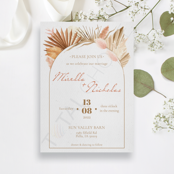 Boho Botanical Invitation