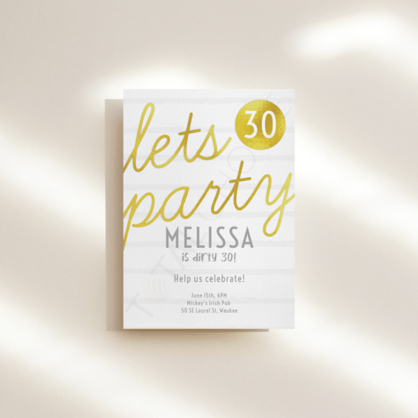 Brilliance Birthday Invitation