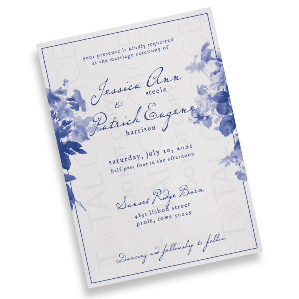 China Blue Invitation - Image 2