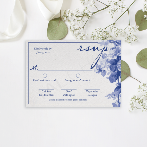 China Blue RSVP