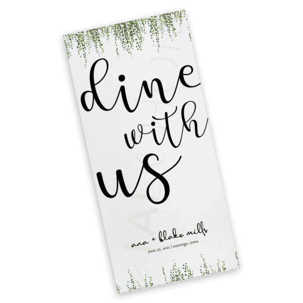Dainty Greenery Menu - Image 3