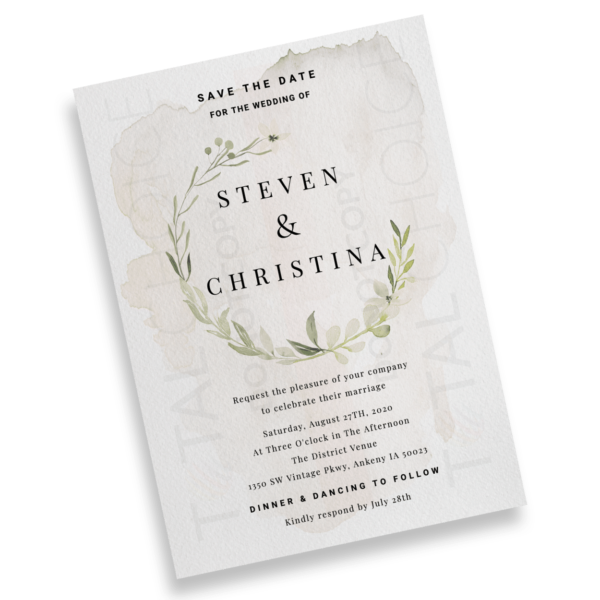 Dainty Foliage Save the Date - Image 2
