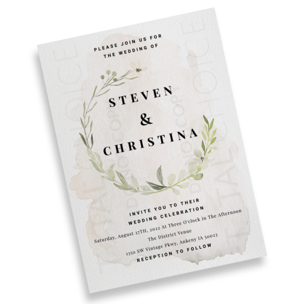 Dainty Foliage Invitation - Image 2