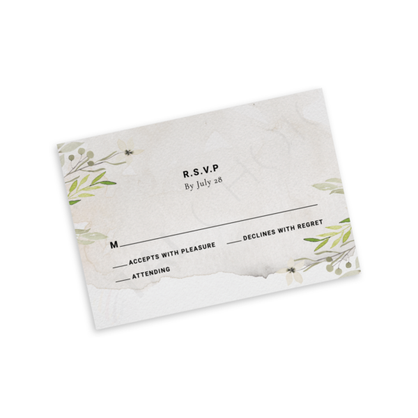Dainty Foliage RSVP - Image 2