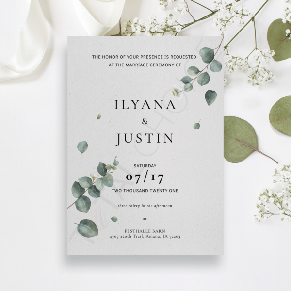 Eucalyptus Foliage Invitation