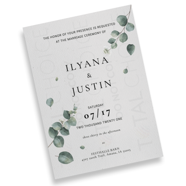 Eucalyptus Foliage Invitation - Image 2