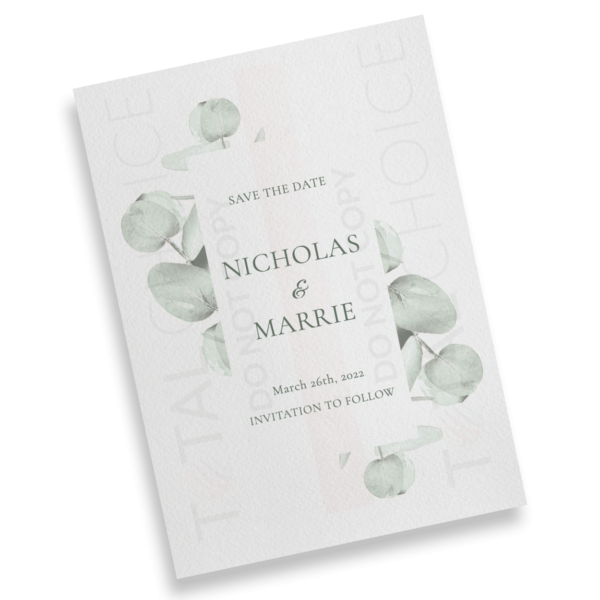 Eucalyptus Sprig Save the Date - Image 2