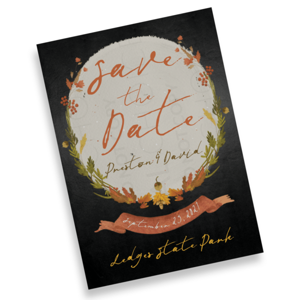 Fall Crisp Floral Save the Date - Image 4