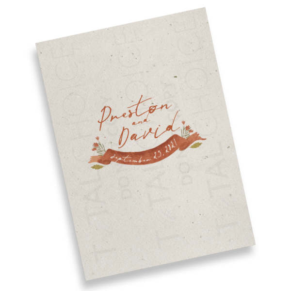 Fall Crisp Floral Invitation - Image 3