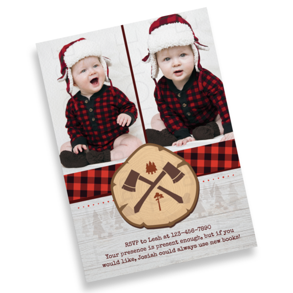 Flannel Up Birthday Invitation - Image 3