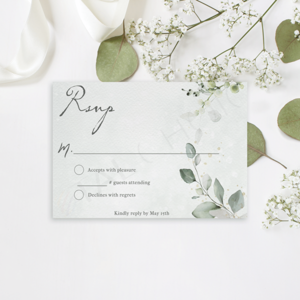 Golden Eucalyptus Wreath RSVP