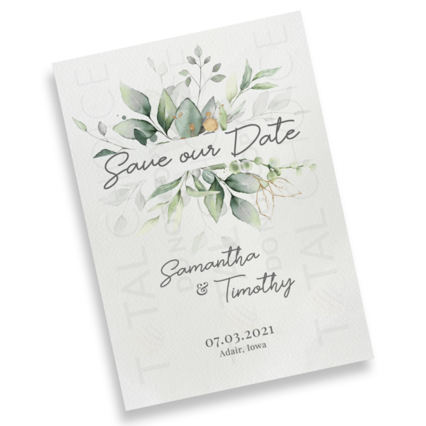 Golden Eucalyptus Save the Date - Image 2