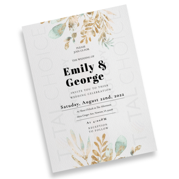 Boho Classy Floral Invitation - Image 2