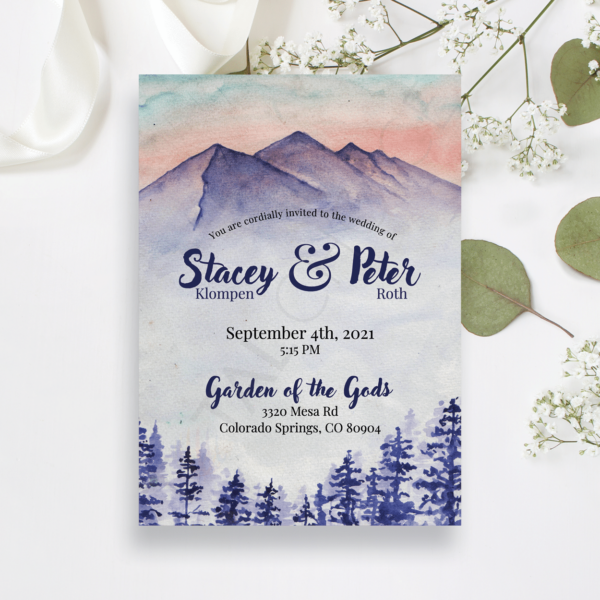 Majestic Mountain Invitation