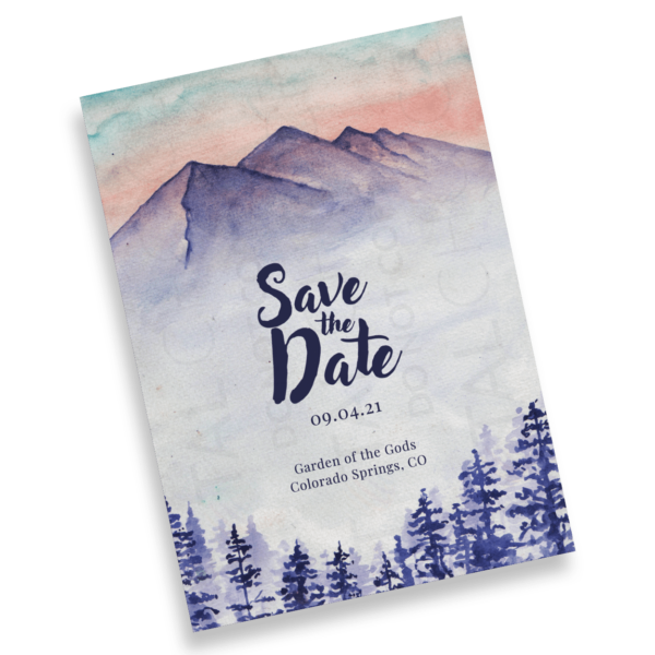 Majestic Mountain Save the Date - Image 2
