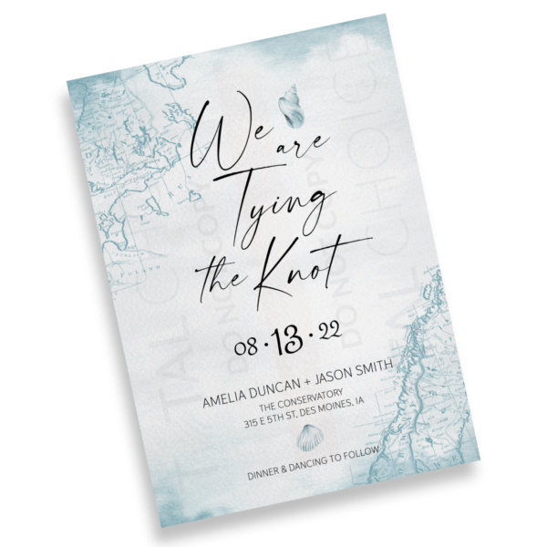 Nautical Watercolor Save the Date - Image 2