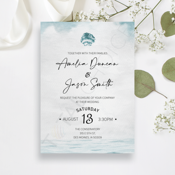 Nautical Watercolor Invitation